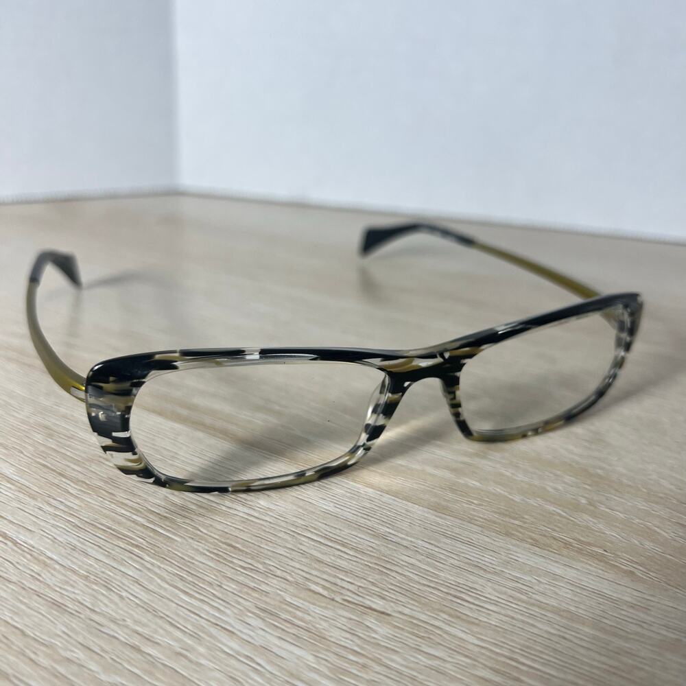 Face A Face Agape 2 886 RARE! Eyeglasses Yellow Black Frame France 52-15-140